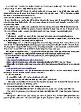 Đề cương Sinh học Lớp 12 Cơ sở vật chất của hiện tượng di truyền và biến dị ở cấp độ tế bào